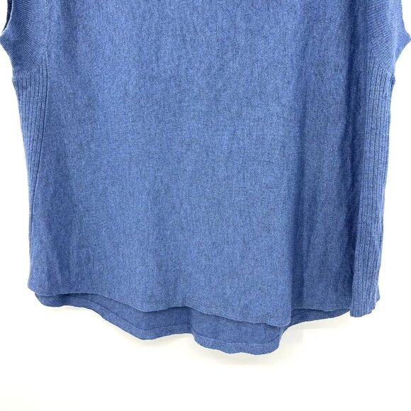 New NWOT Athleta Kennewick Merino Wool Sweater Loose Swing Blue Cowl Neck Small - Picture 6 of 8